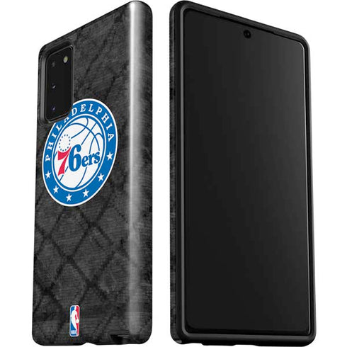 NBA Philadelphia 76ers Black Rust Galaxy Note20 5G Pro Case