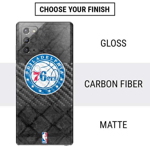 NBA Philadelphia 76ers Black Rust Galaxy Note20 5G Skin
