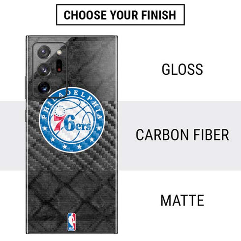 NBA Philadelphia 76ers Black Rust Galaxy Note20 Ultra 5G Skin