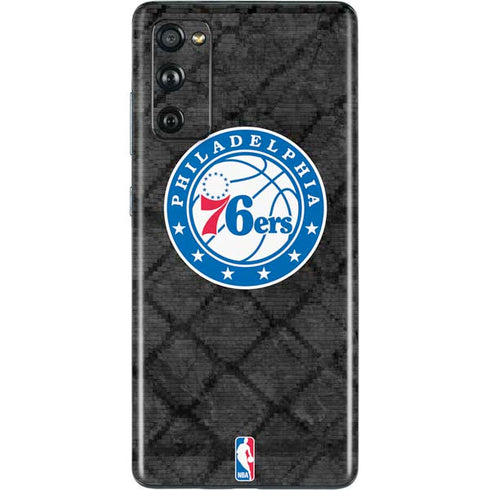 NBA Philadelphia 76ers Black Rust Galaxy S20 Fan Edition Skin