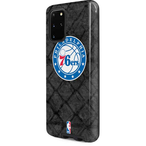 NBA Philadelphia 76ers Black Rust Galaxy S20 Plus Pro Case