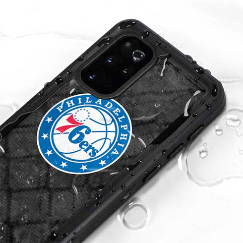 NBA Philadelphia 76ers Black Rust Galaxy S20 Plus Waterproof Case