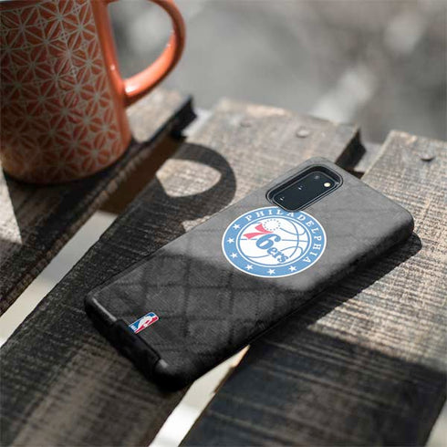 NBA Philadelphia 76ers Black Rust Galaxy S20 Pro Case
