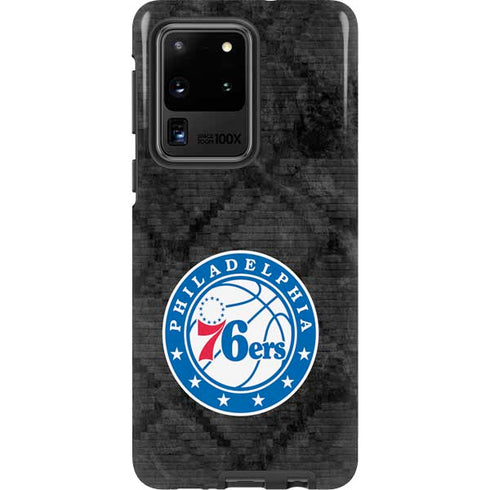 NBA Philadelphia 76ers Black Rust Galaxy S20 Ultra 5G Pro Case