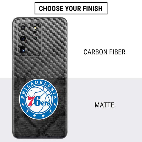 NBA Philadelphia 76ers Black Rust Galaxy S20 Ultra 5G Skin