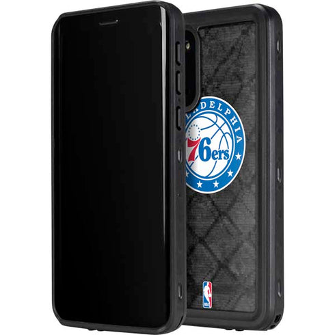 NBA Philadelphia 76ers Black Rust Galaxy S20 Waterproof Case