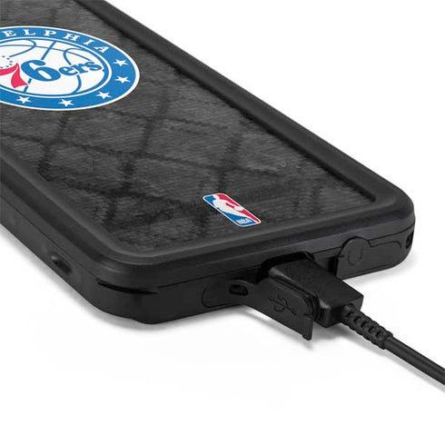 NBA Philadelphia 76ers Black Rust Galaxy S20 Waterproof Case