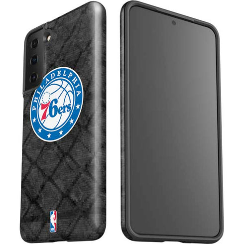 NBA Philadelphia 76ers Black Rust Galaxy S21 FE Pro Case