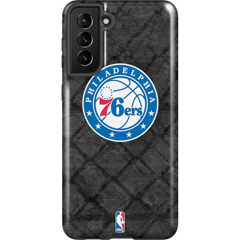 NBA Philadelphia 76ers Black Rust Galaxy S21 Plus 5G Pro Case