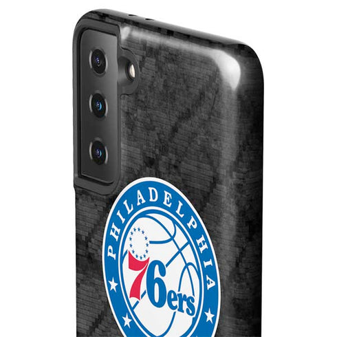 NBA Philadelphia 76ers Black Rust Galaxy S21 Plus 5G Pro Case