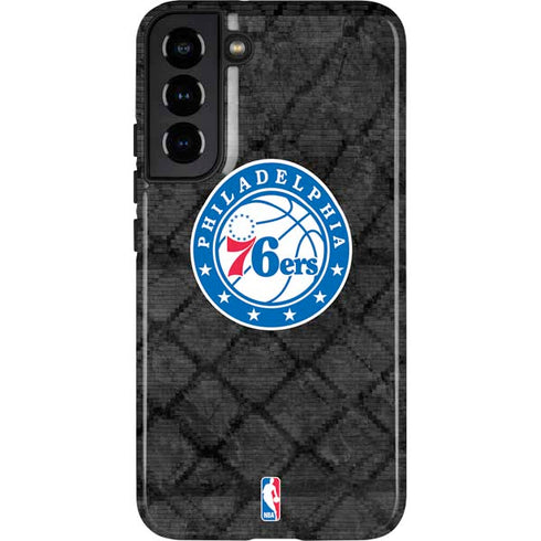 NBA Philadelphia 76ers Black Rust Galaxy S22 Plus Pro Case
