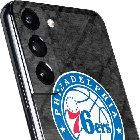 NBA Philadelphia 76ers Black Rust Galaxy S22 Plus Skin