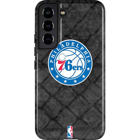 NBA Philadelphia 76ers Black Rust Galaxy S22 Pro Case