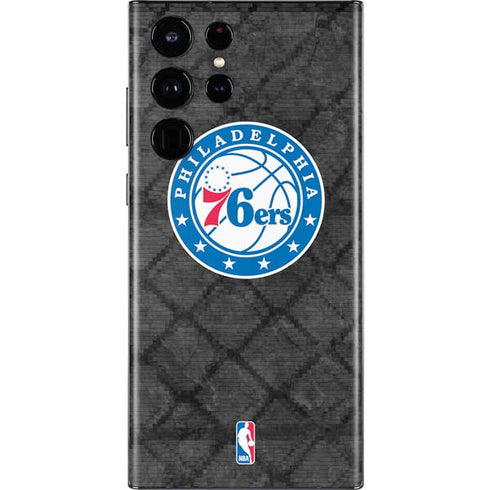 NBA Philadelphia 76ers Black Rust Galaxy S22 Ultra Skin