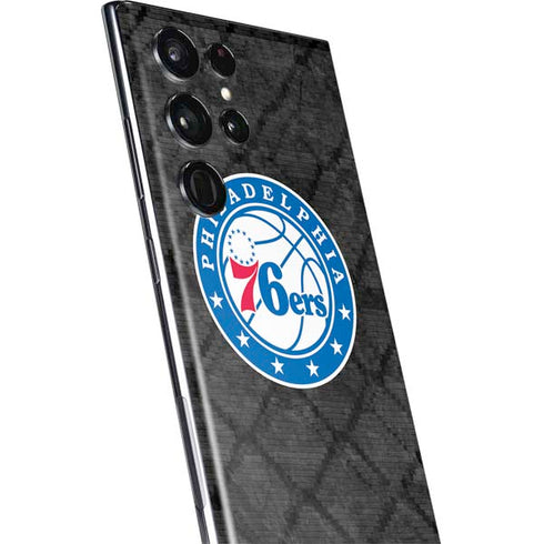 NBA Philadelphia 76ers Black Rust Galaxy S22 Ultra Skin