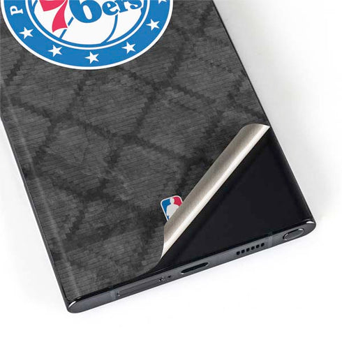 NBA Philadelphia 76ers Black Rust Galaxy S22 Ultra Skin