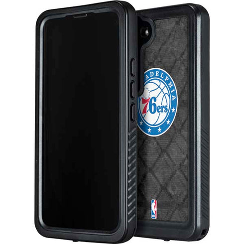 NBA Philadelphia 76ers Black Rust Galaxy S23 Plus Waterproof Case