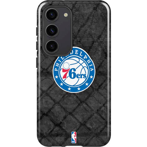 NBA Philadelphia 76ers Black Rust Galaxy S23 Pro Case