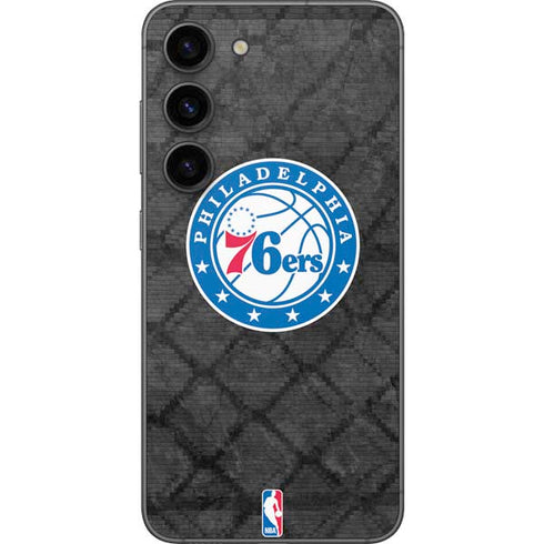NBA Philadelphia 76ers Black Rust Galaxy S23 Skin