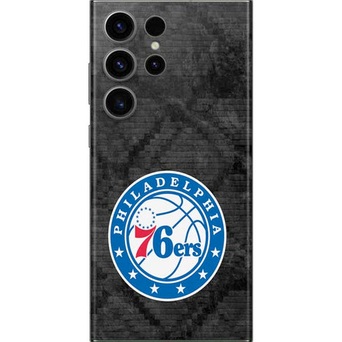 NBA Philadelphia 76ers Black Rust Galaxy S23 Ultra Skin