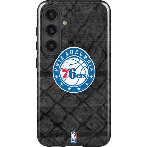 NBA Philadelphia 76ers Black Rust Galaxy S24 Impact Case