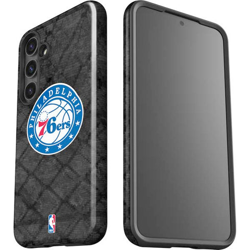 NBA Philadelphia 76ers Black Rust Galaxy S24 Impact Case