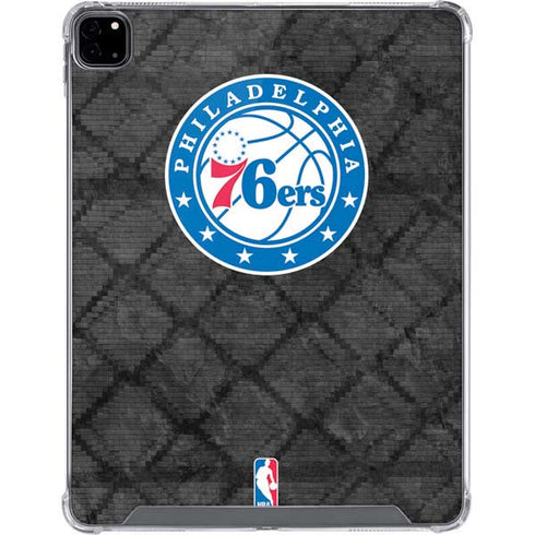NBA Philadelphia 76ers Black Rust iPad Pro 12.9in (2020) Clear Case