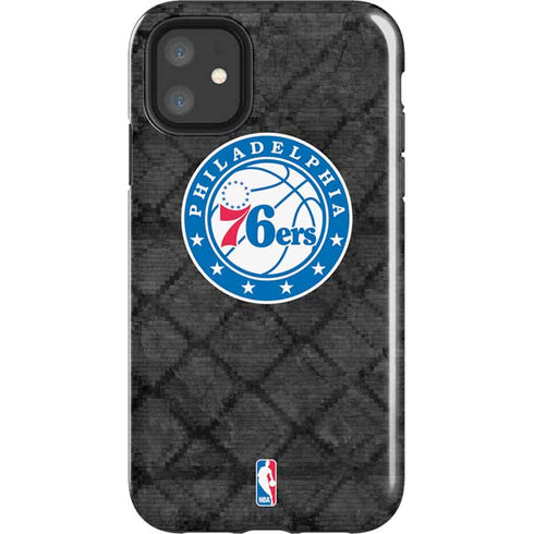 NBA Philadelphia 76ers Black Rust iPhone 11 Impact Case