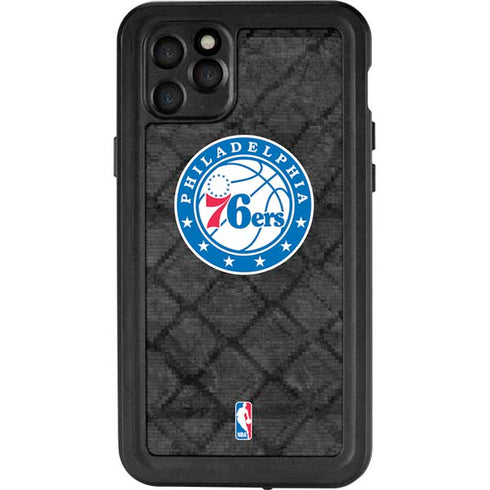 NBA Philadelphia 76ers Black Rust iPhone 11 Pro Max Waterproof Case
