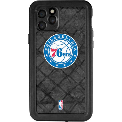 NBA Philadelphia 76ers Black Rust iPhone 11 Pro Waterproof Case