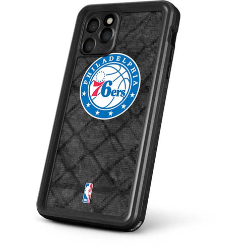 NBA Philadelphia 76ers Black Rust iPhone 11 Pro Waterproof Case