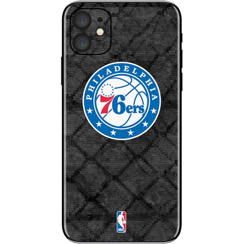 NBA Philadelphia 76ers Black Rust iPhone 11 Skin