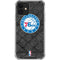 NBA Philadelphia 76ers Black Rust iPhone 12 Clear Case