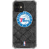 NBA Philadelphia 76ers Black Rust iPhone 12 Clear Case