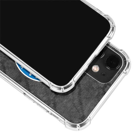 NBA Philadelphia 76ers Black Rust iPhone 12 Clear Case