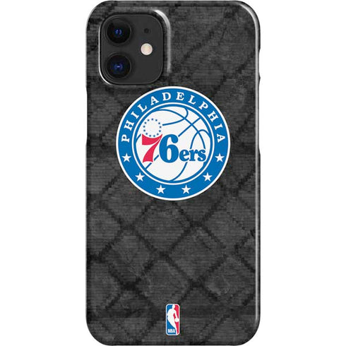 NBA Philadelphia 76ers Black Rust iPhone 12 Mini Lite Case