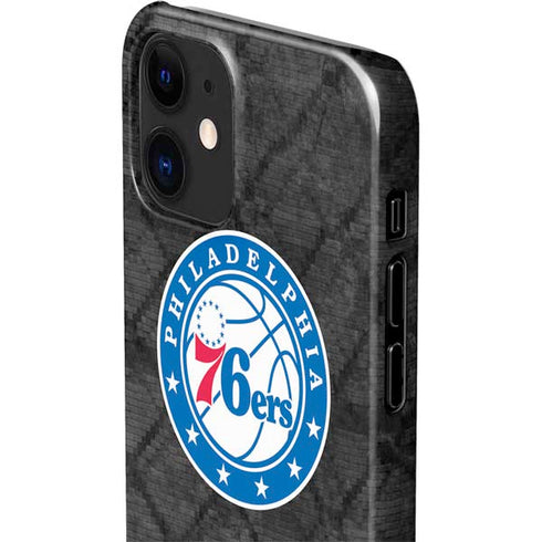 NBA Philadelphia 76ers Black Rust iPhone 12 Mini Lite Case