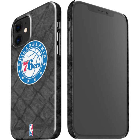 NBA Philadelphia 76ers Black Rust iPhone 12 Mini Lite Case