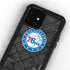 NBA Philadelphia 76ers Black Rust iPhone 12 Mini Waterproof Case