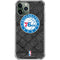 NBA Philadelphia 76ers Black Rust iPhone 12 Pro Clear Case