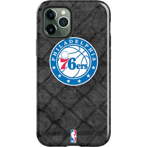 NBA Philadelphia 76ers Black Rust iPhone 12 Pro Impact Case