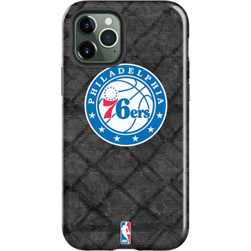 NBA Philadelphia 76ers Black Rust iPhone 12 Pro Max Impact Case