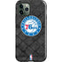 NBA Philadelphia 76ers Black Rust iPhone 12 Pro Max Impact Case