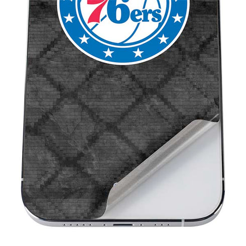 NBA Philadelphia 76ers Black Rust iPhone 12 Pro Max Skin