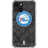 NBA Philadelphia 76ers Black Rust iPhone 13 Clear Case