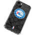 NBA Philadelphia 76ers Black Rust iPhone 13 Mini Clear Case