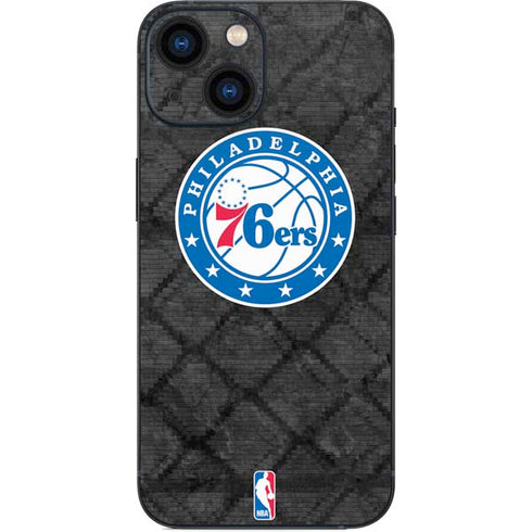 NBA Philadelphia 76ers Black Rust iPhone 13 Mini Skin