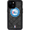 NBA Philadelphia 76ers Black Rust iPhone 13 Mini Waterproof Case