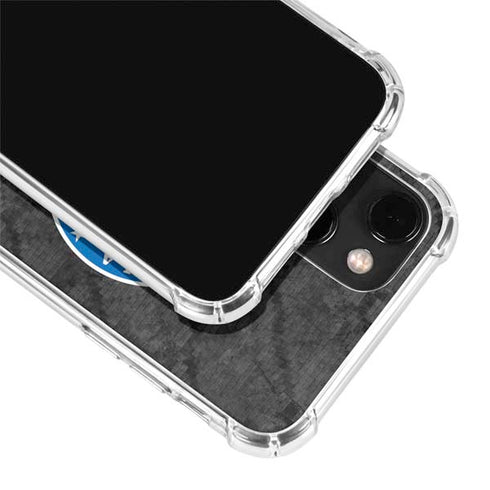 NBA Philadelphia 76ers Black Rust iPhone 14 Plus Clear Case
