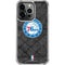 NBA Philadelphia 76ers Black Rust iPhone 15 Pro Clear Case